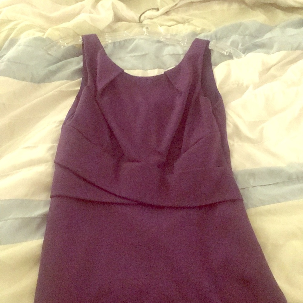 Dark plum cocktail dress